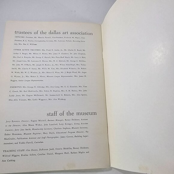 Vintage 1958 Dallas Museum Of Fine Arts Booklet Famous Paintings & Painters - Picture 7 of 7